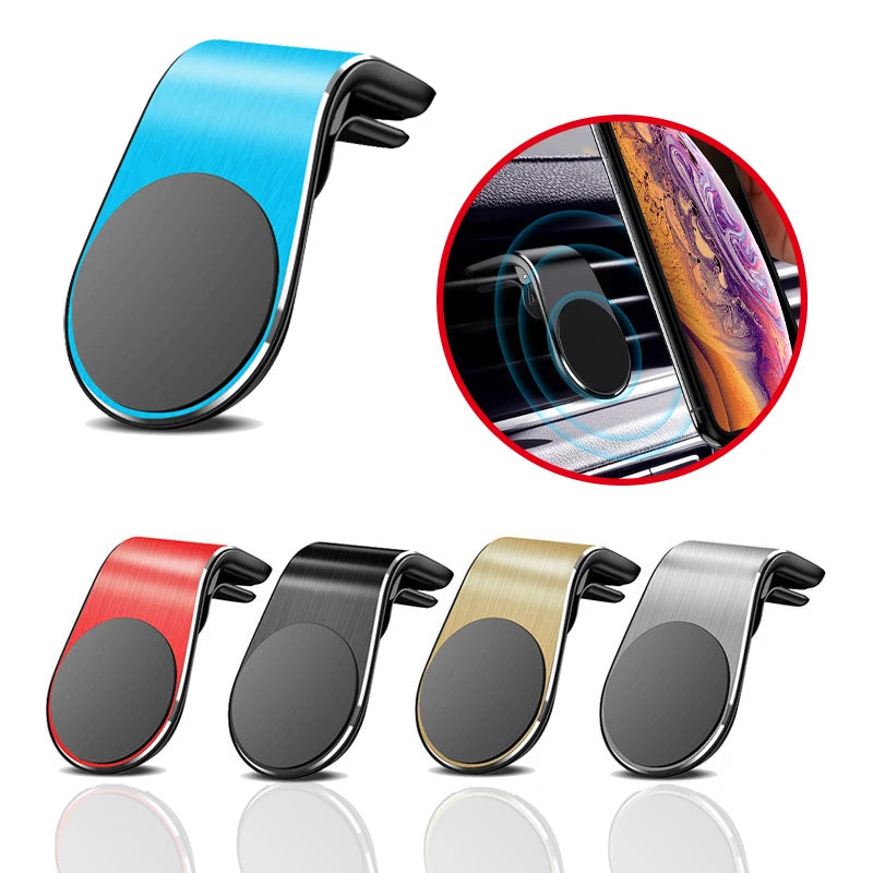 Magnetic Car Phone Holder Universal Air Vent Car Phone Mount Mobile GPS Support Mob additional angle
