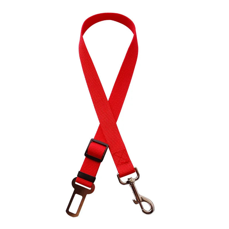 Adjustable Dog Harness Pet Seat Belt with Lead Clip lifestyle view