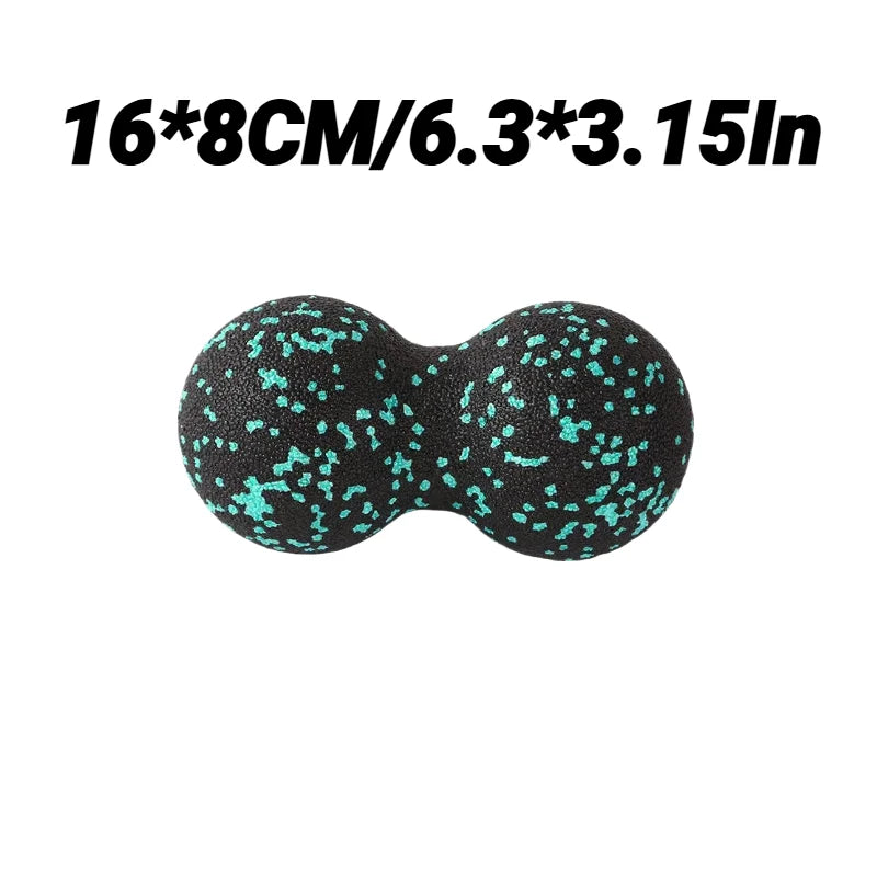 Yoga Peanut Massage Ball Set | Muscle Relaxation & Fascia Release Kit close-up view