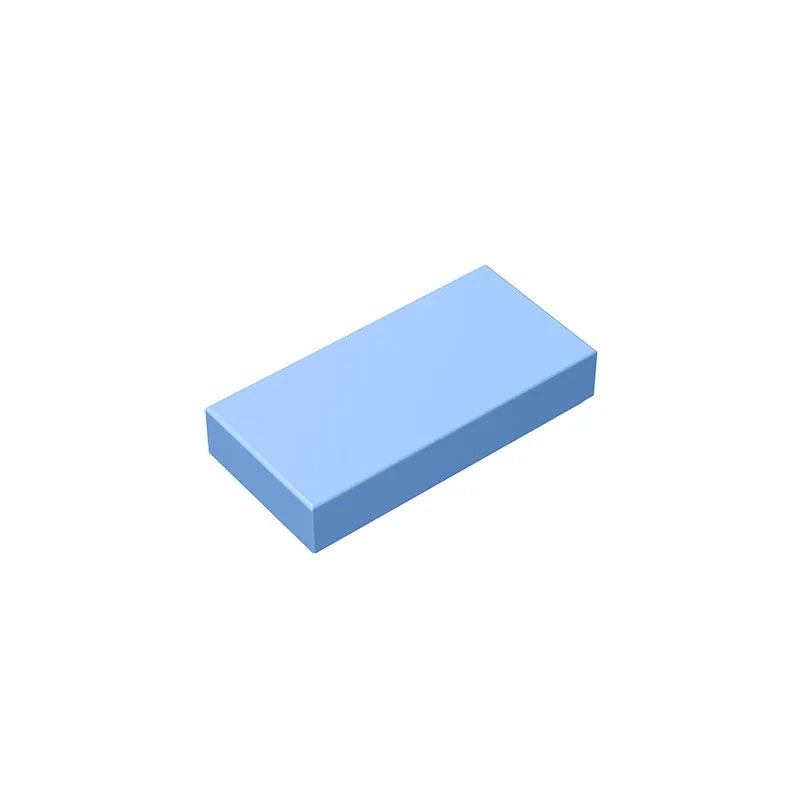 Gobricks GDS-566 Tile 1 x 2 with Groove | Compatible Building Block close-up view