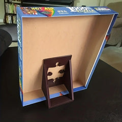 1pc Puzzle Poster Box Cover Display Stand | Durable Plastic Collectible Display alternate view