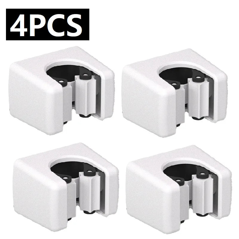 Bathroom -Punching Mop Brush Broom Holder Rack Kitchen Organizer Holder Hook detail view
