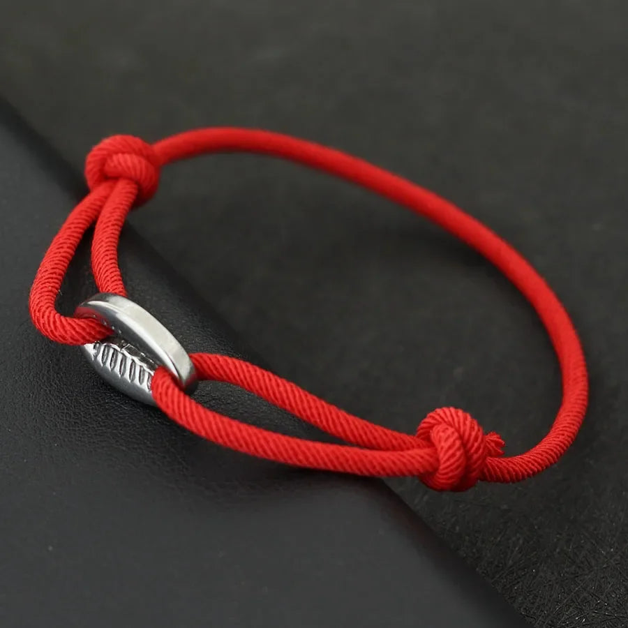 Handwoven Rope Macrame Bracelet for Men | Adjustable Shell Beach Surfer Bracelet alternate view