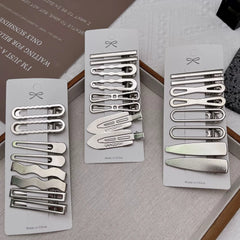 Women Metal Y2K Hair Clips Exquisite Duckbill Clip Girls Hairpins Side Bangs Barrette alternate view