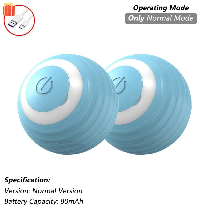 Interactive Smart Cat Toy Ball | Automatic Rolling Ball with Obstacle Avoidance close-up view