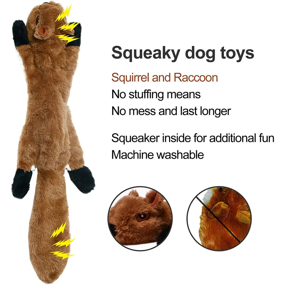 Soft Fleece Squeaky Dog Toy | Gentle Plush Toy for Small and Medium Dogs alternate view