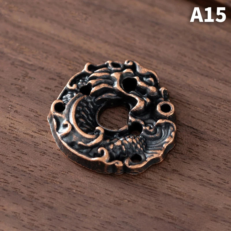 Dragon Turtle Incense Holder | Brass Alloy Incense Burner with Snail Sculpture detail view