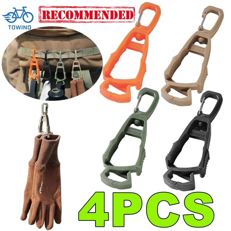 New 4-1PC Outdoor Protective Gloves Clip Hanger Multi-purpose Safety Work Gloves Holder Anti-drop Gl