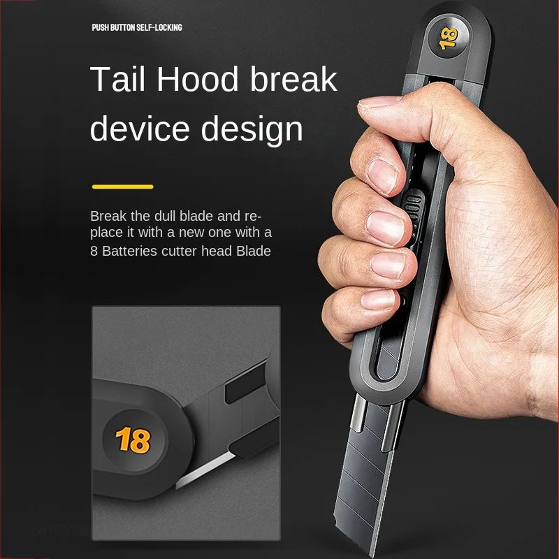 Mijia Snap-off Utility Knife | Retractable Box Cutter with Auto Lock close-up view