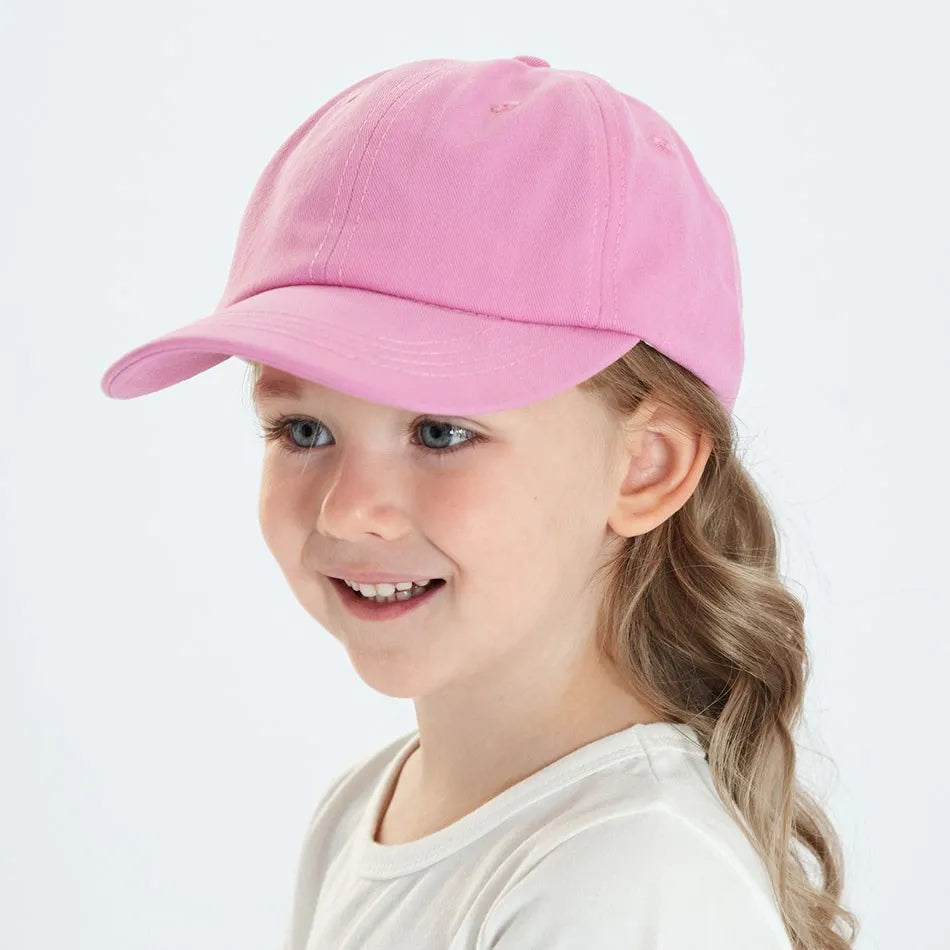 Baby Baseball Cap for Toddler | Low Profile Sun Hat with Adjustable Strap additional angle