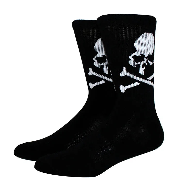 Women skateboard socks Halloween bone Long Socks Basketball Socks additional angle