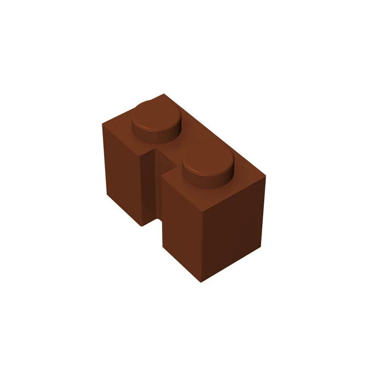 Gobricks GDS-798 Brick 1x2 with Groove | Compatible Building Block for DIY Sets alternate view