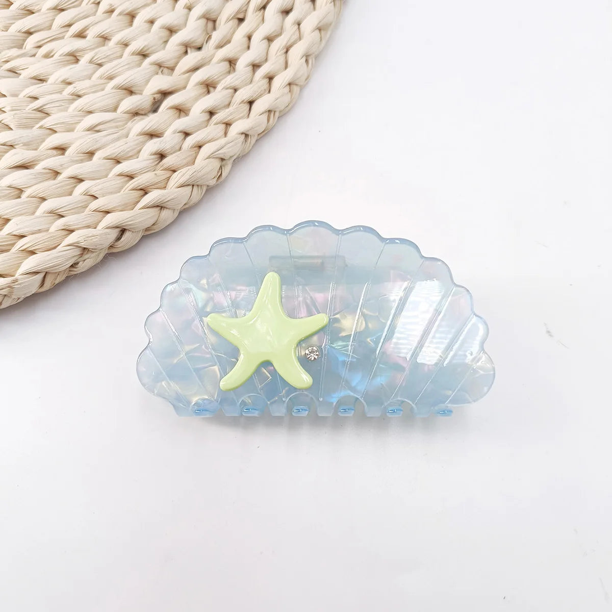 Fantasy Color Mermaid Color Cloud Shape Hair Clip Grab Clip Imitation Acetate Hair additional angle