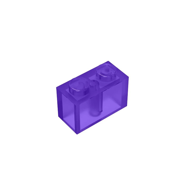 Educational Assemblage Gobricks Brick 1 x 2 without Bottom Tube | Compatible with Leg alternate view