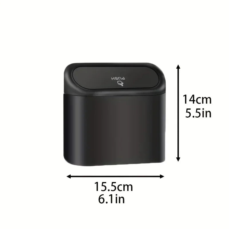 1/2/3Pcs Car Trash Can (with Lid) Contains 60 (300) Garbage Bags, Small Car Trash C additional angle