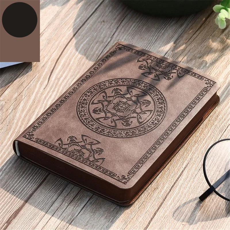 Vintage Leather Notebook – Portable Diary and Journal (A6 Size)