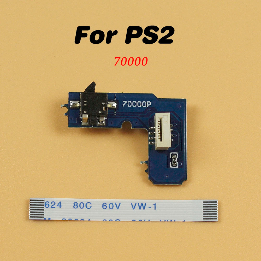 PS2 Power ON OFF Reset Switch Board 8Pin Flex Ribbon | PlayStation 2 70000 90000 Repa alternate view