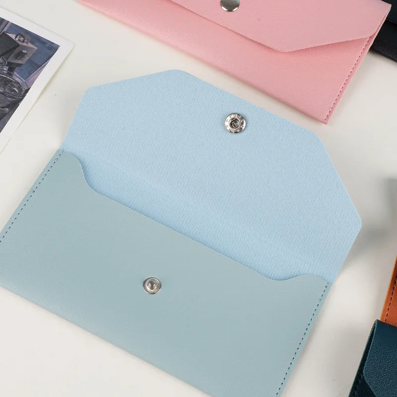 Envelope Coin Money Holder Wallet | PU Leather Classic Fashion Purse for Women detail view