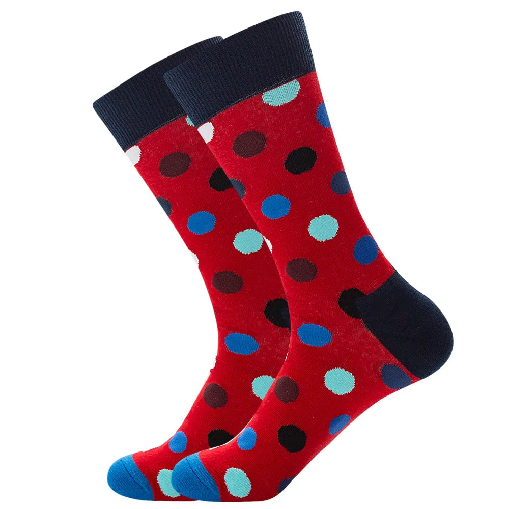 New Happy Mens Socks Women Novelty Cartoon Sock Combed Cotton Funny Men's Big Size Cr lifestyle view