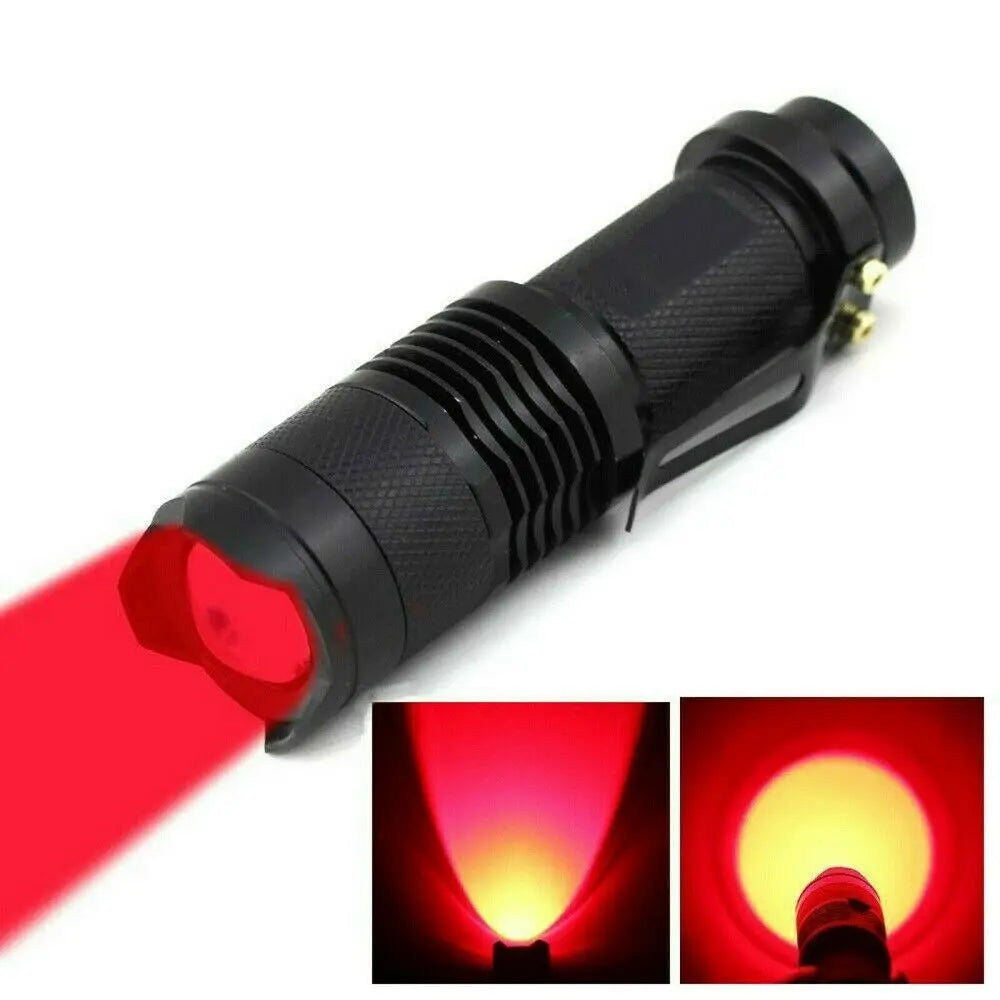 Mini LED Flashlight with 670nm Red, Blue, Green Light | Tactical Pocket Flashlight alternate view