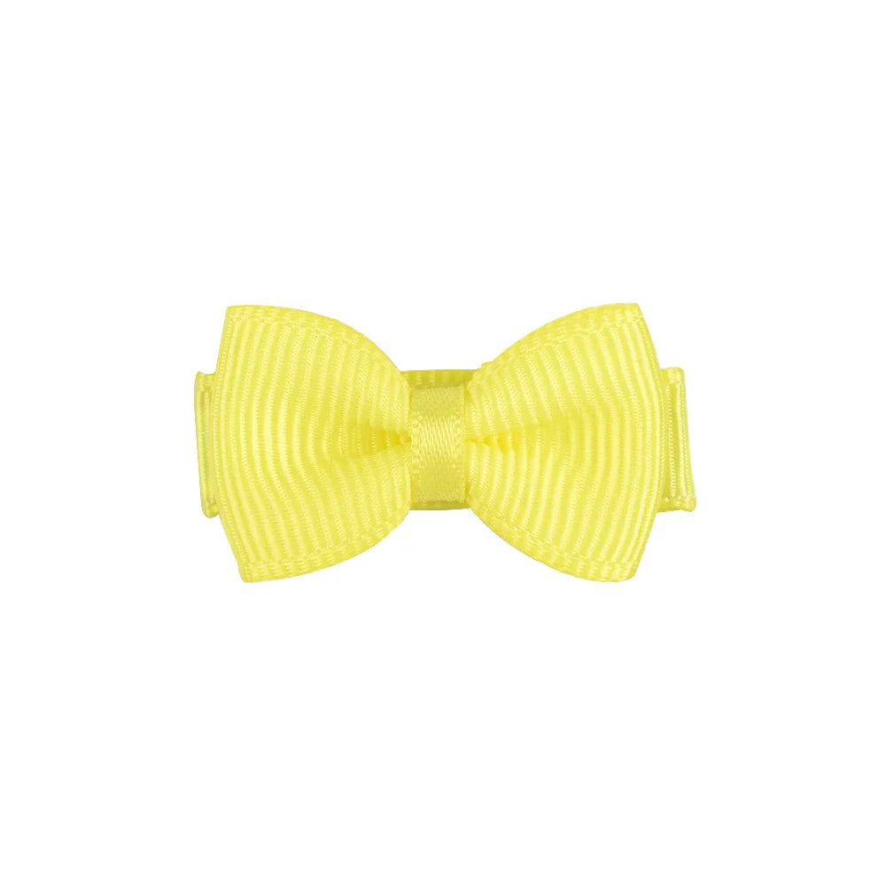Inches Solid Colors Mini Hair Bows Clip detail view