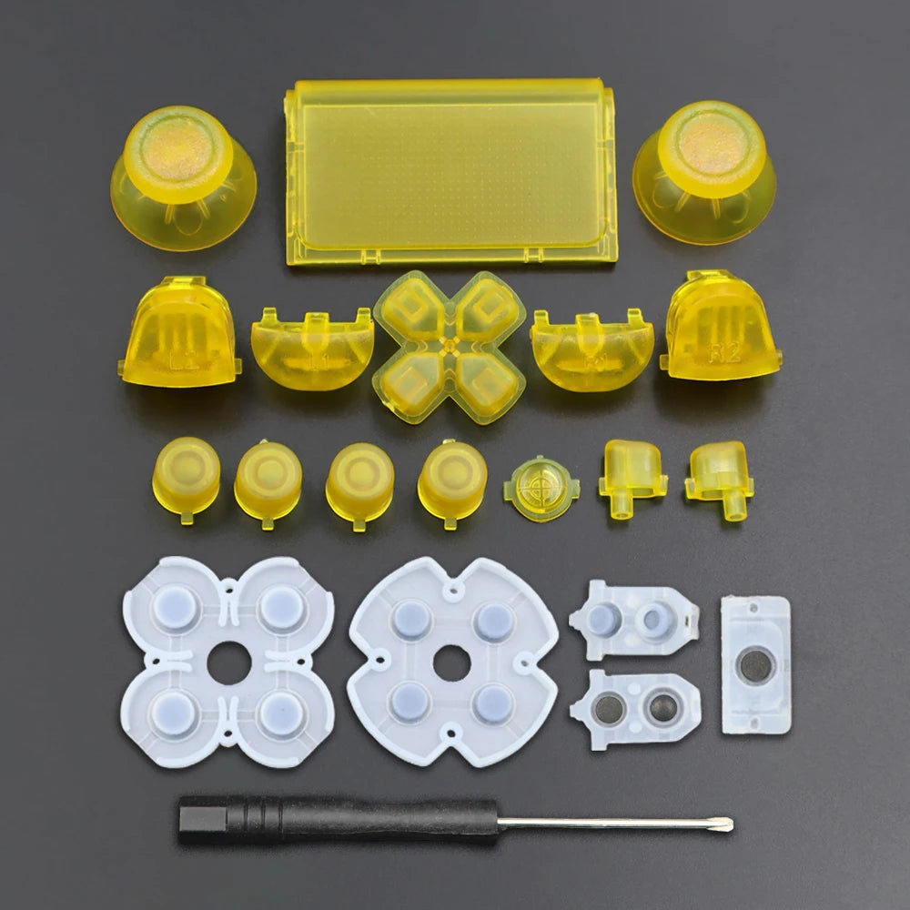 PS4 Controller Repair Kit | JDS/JDM-040 Button and Joystick Replacement Set additional angle