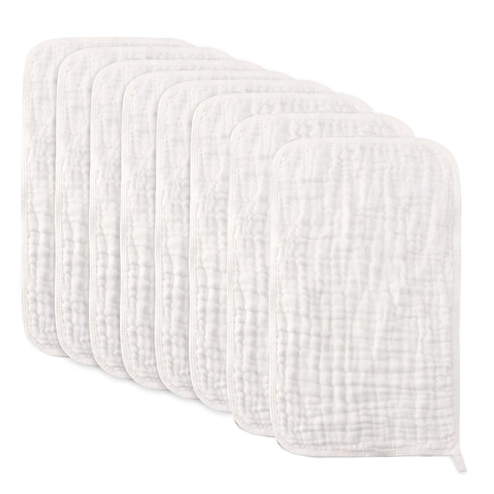 Large Muslin Burp Cloths | Extra Absorbent Baby Hand Washcloths detail view
