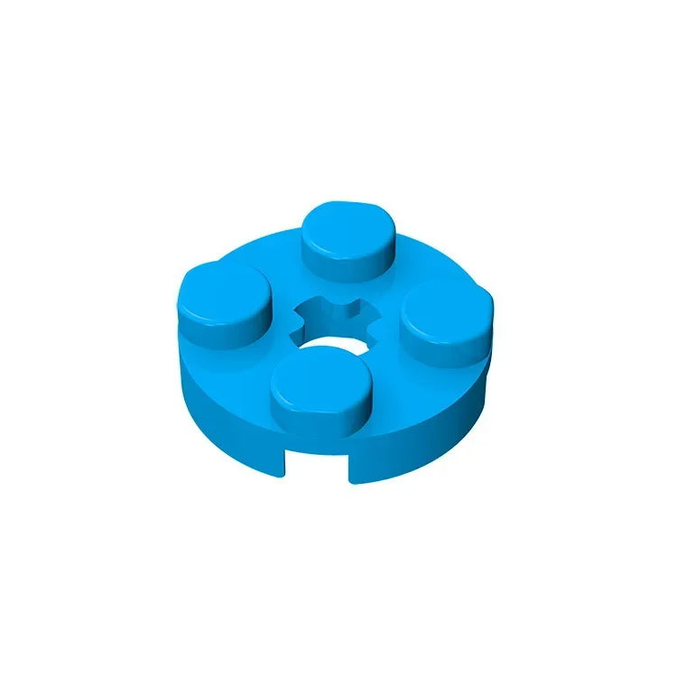 Gobricks GDS-609 PLATE 2X2 ROUND | Compatible Building Blocks for DIY Educational Models detail view