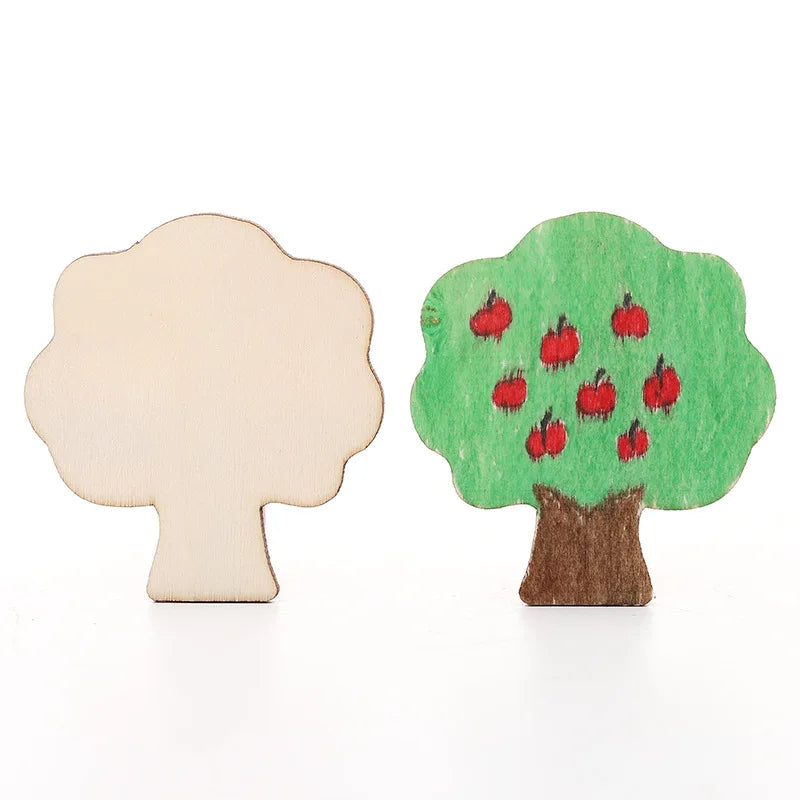 20pcs Montessori Kids Drawing Toys Wooden DIY Painting Stencils Set Craft Toy Colorin lifestyle view