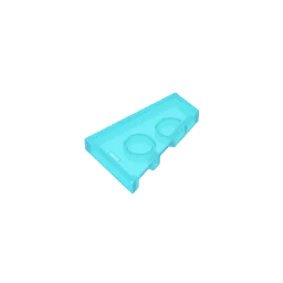 Gobricks GDS-M540 Tile Special 2 x 3 Pentagonal (right) | Compatible Building Block Piec detail view