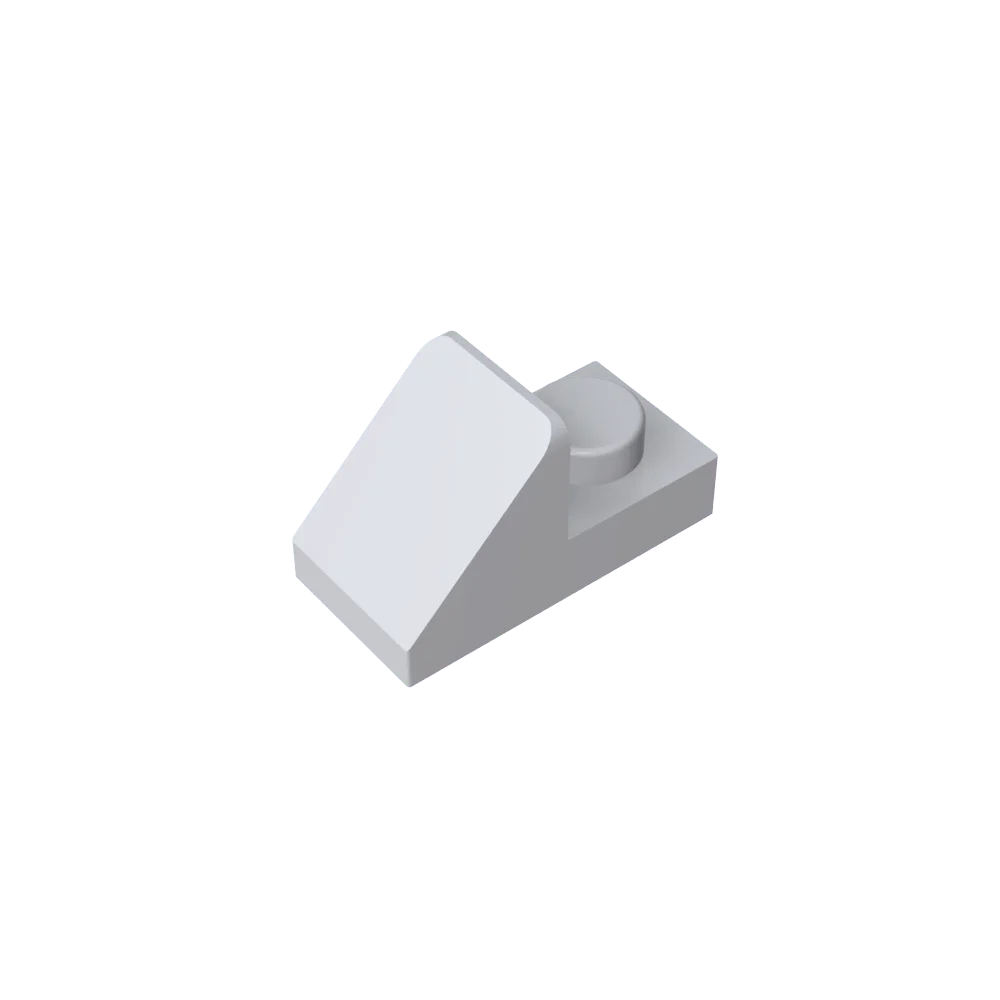 Gobricks GDS-832 Slope 45 2x1 with 2/3 Cutout | Compatible Building Block for DIY additional angle