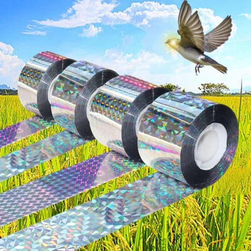 2 Rolls Bird Scare Reflective Tape | Double Sided Visual Deterrent
