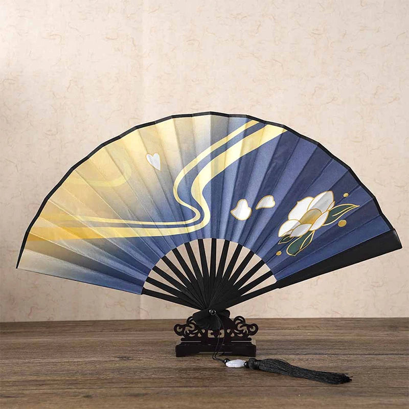 Genshin Impact Ayaka Cosplay Fan | Folding Hand Fan Prop for Cosplay detail view