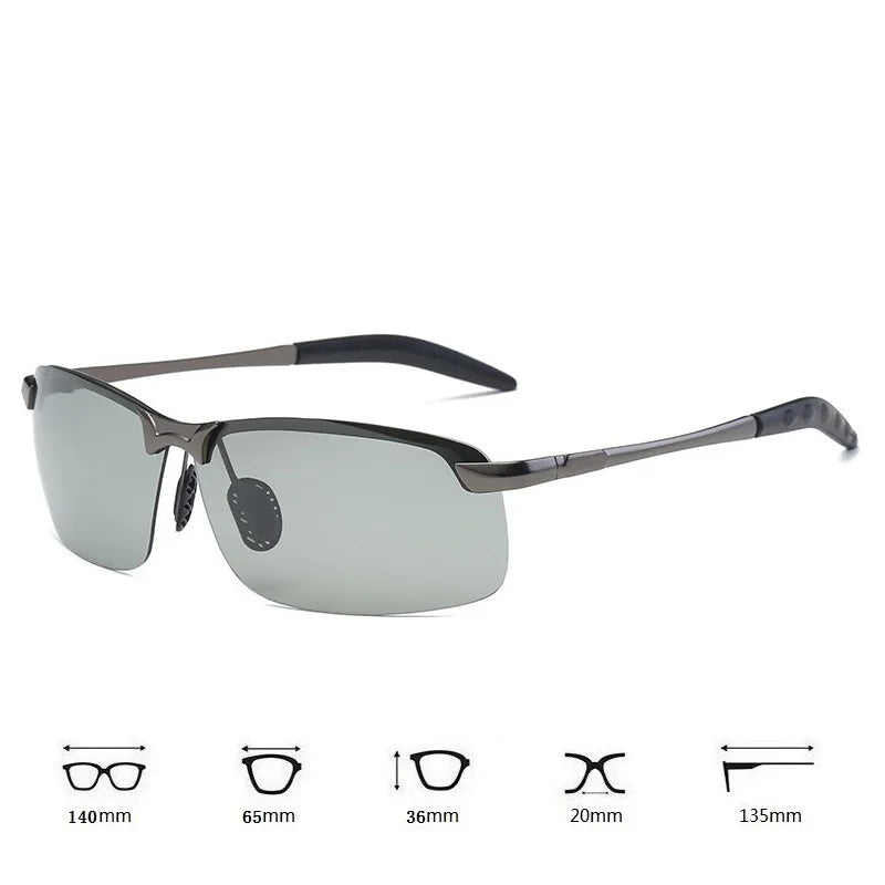 Sunglasses Driving Fishing Chameleon Glasses Change Color Sun Glasses Day Night Vis additional angle