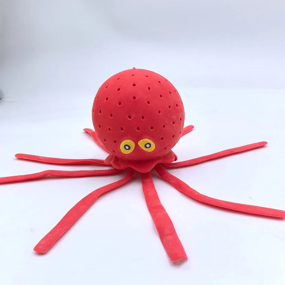 Bath Toys Sponge Water Absorbing Octopus Squeezing Stress Relief Toys Summer Swimming close-up view