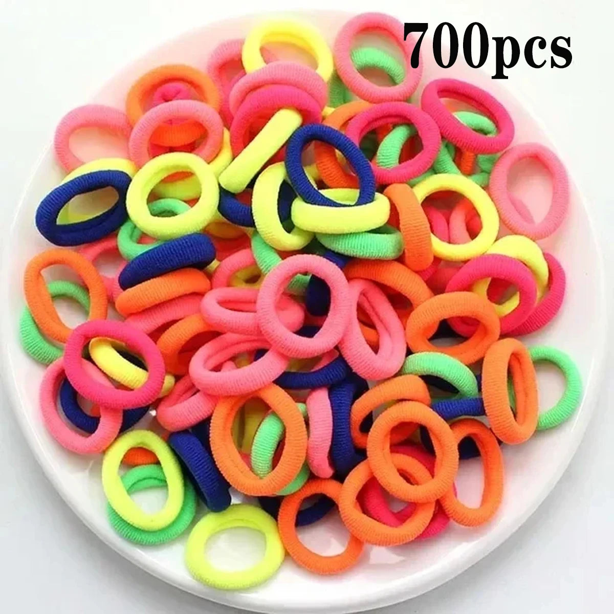 Ponytail Hold Small Hair Tie Rubber Bands Scrunchie Hair additional angle