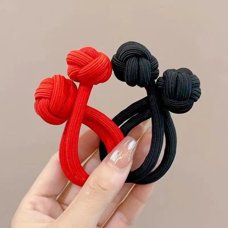Women High Elasticity Girl Head Rope Scrunchie Hair close-up view