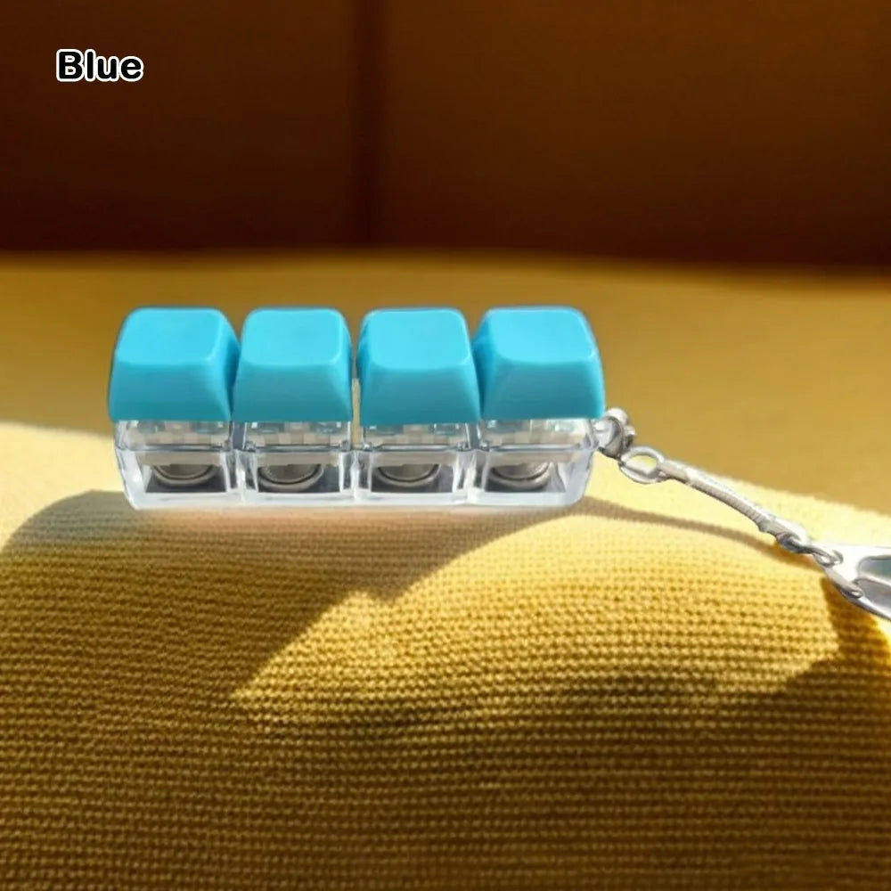 Finger Keyboard Push Pop Game | Stress Relief Desk Toy additional angle