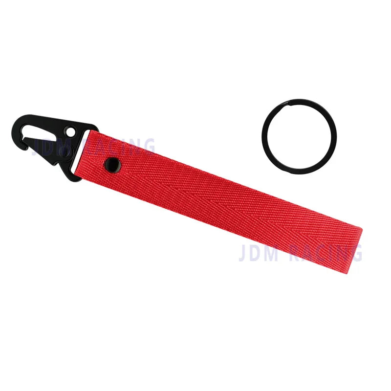 Nylon Key Strap Embroidery Lanyard | JDM Racing Car Keychain alternate view