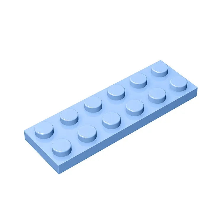 Plate 2 x 6 Building Block | Compatible Building Brick for DIY Creations close-up view