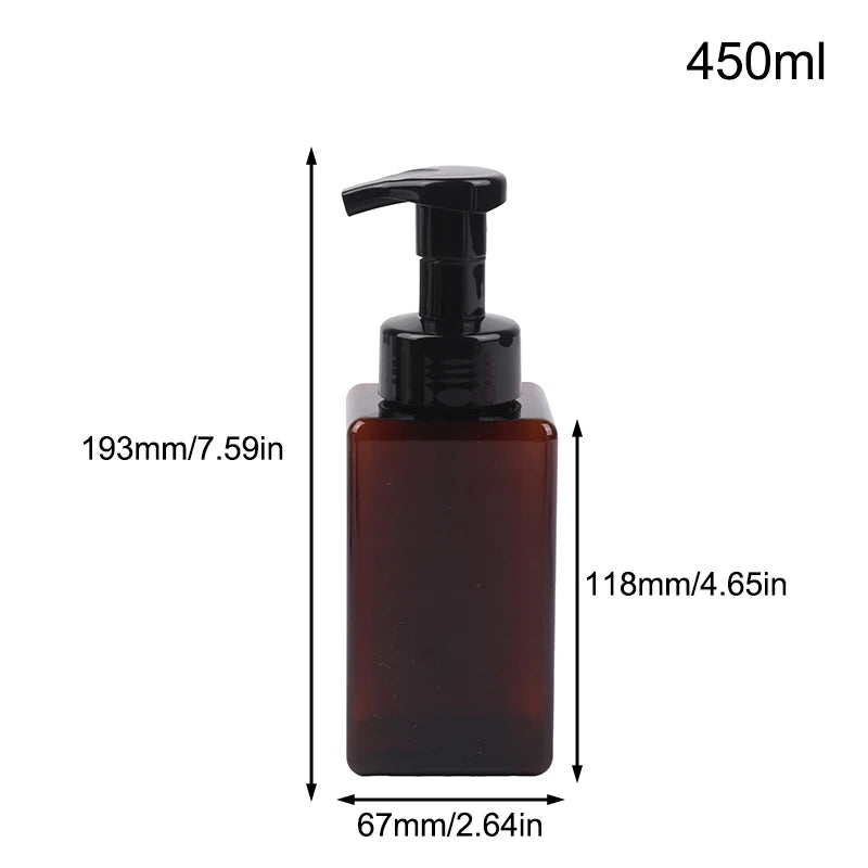 Portable Foam Soap Dispenser 250/450/650ml Manual Press Foaming Pump Bottle Liquid Sh alternate view