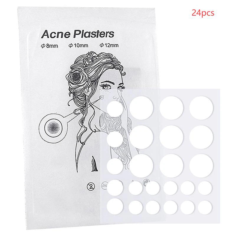24pcs/36pcs Round Hydrogel Invisible Acne Sticker | Makeup and Skincare Tool detail view
