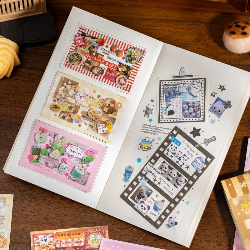 Sweet Dream Duet Sticker Book | Retro Style Journal DIY Material Phone Back Card Deco lifestyle view