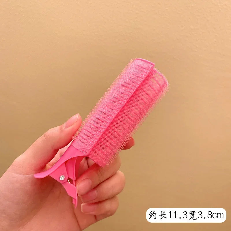 Self-Adhesive Hair Rollers for Curls | Heatless Lazy Hair Curling Tool close-up view