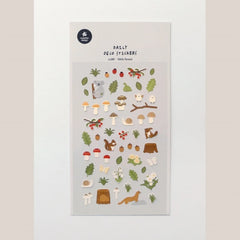 Korean Import Brand Suatelier Little Forest Animals Paper Sticker Scrapbooking Diy Journ detail view