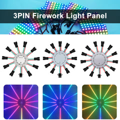 WS2812B LED Firework Light Module Panel 10/11/12/13 Channel | Individually Addressable Pixel Strip R