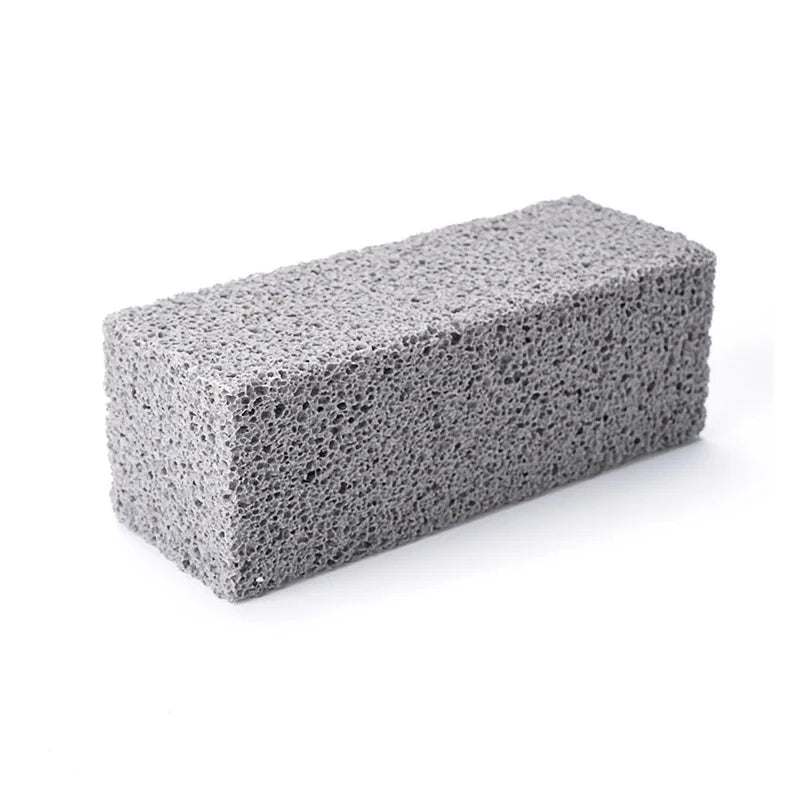 1PC BBQ Grill Cleaning Brush with Pumice Brick Block - Outdoor Kitchen Barbecue Clean lifestyle view
