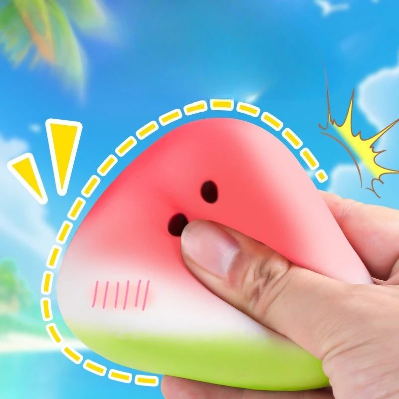 Squishy Watermelon Fidget Toy Anti-Stress Slow Rising Fruit Pinch Squeeze Stress Reliever Funny Pres