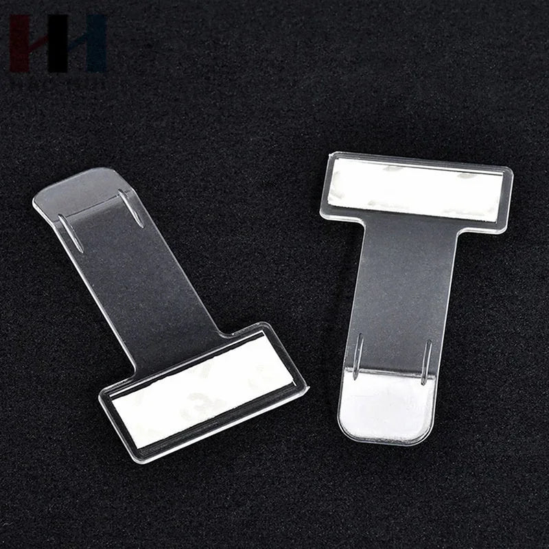 Car Styling Parking Ticket Holder Fastener Card Holder Invoice Receipt Mounting Fastener Plastic Organizer Windshield Sticker
