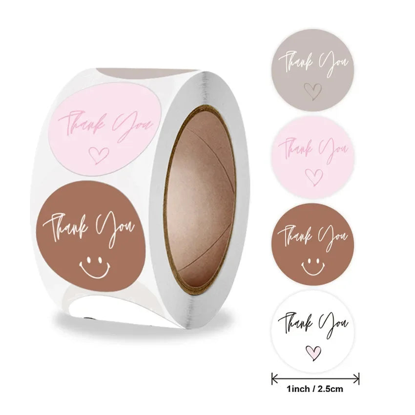 500pcs handmade with Love Stickers Baking label wedding sticker party label decoration e detail view